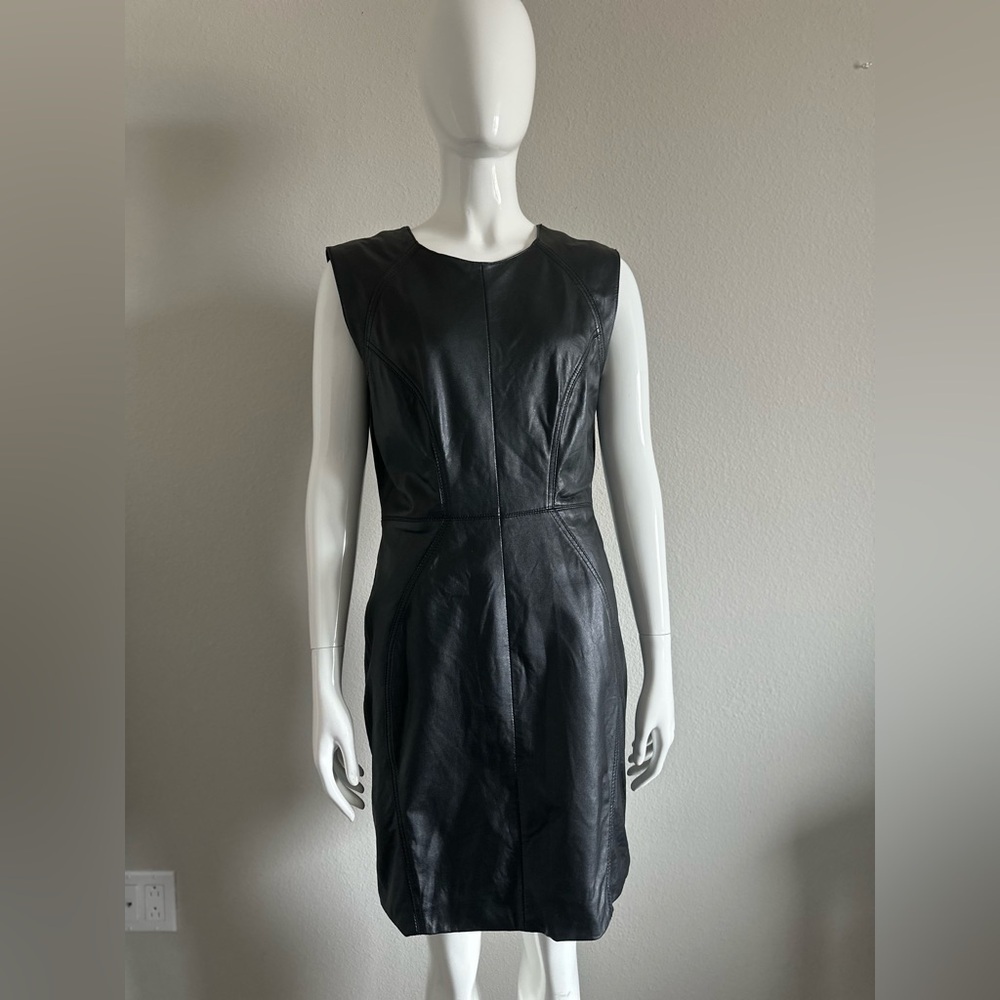 Aqua 100% leather woman’s dress